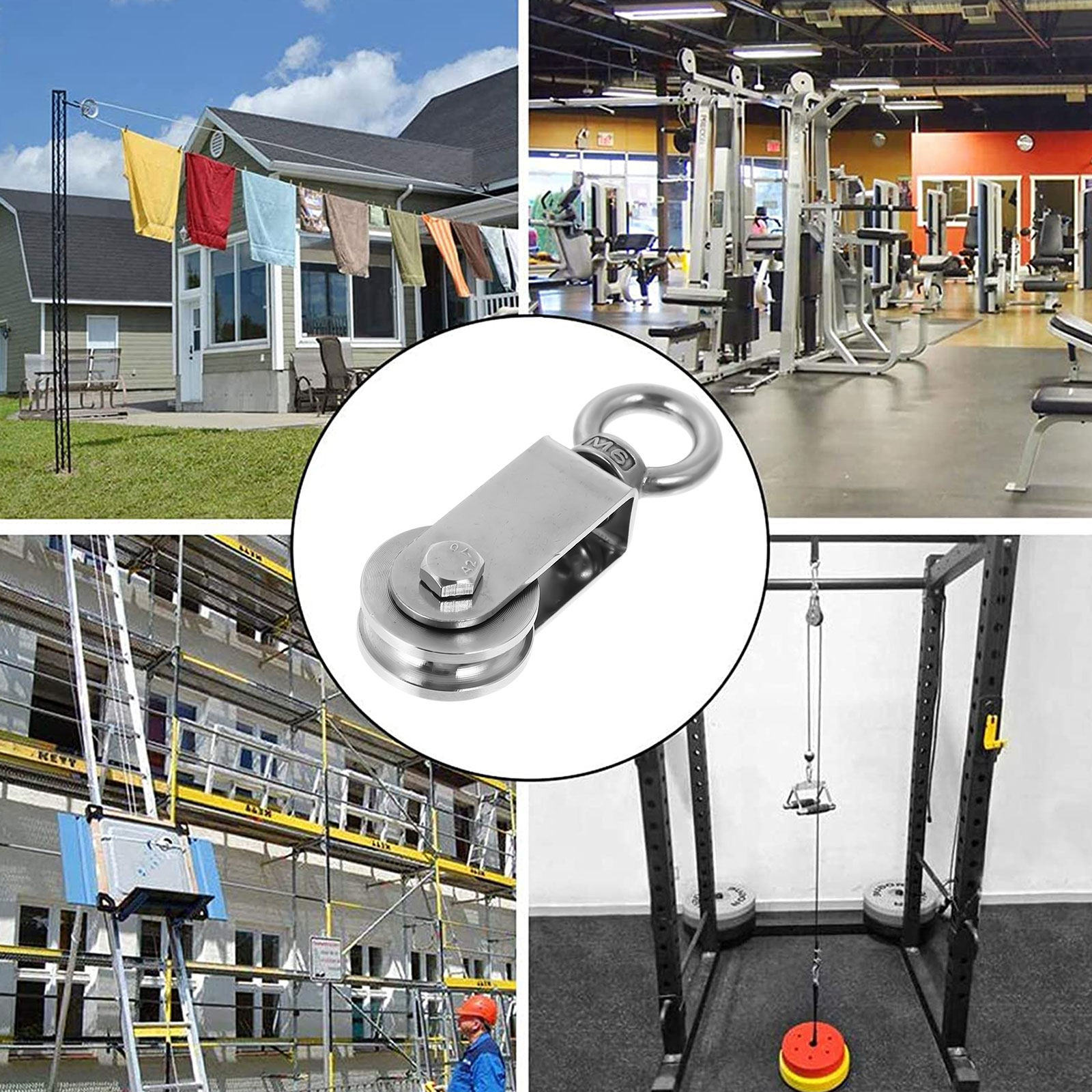 Heavy Equipment Lift - Stainless Steel U Shaped Ring Heavy