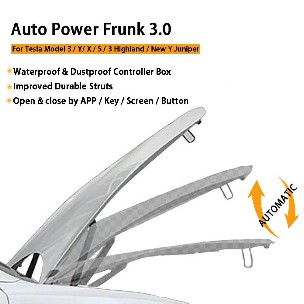 Gen2 Auto Power Frunk for Tesl - Heavy Equipment Lift review and price
